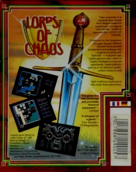 Lords Of Chaos (UK,F) (2 faces) (1990) box cover back